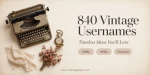 840 vintage usernames with timeless ideas for Instagram, TikTok, and more